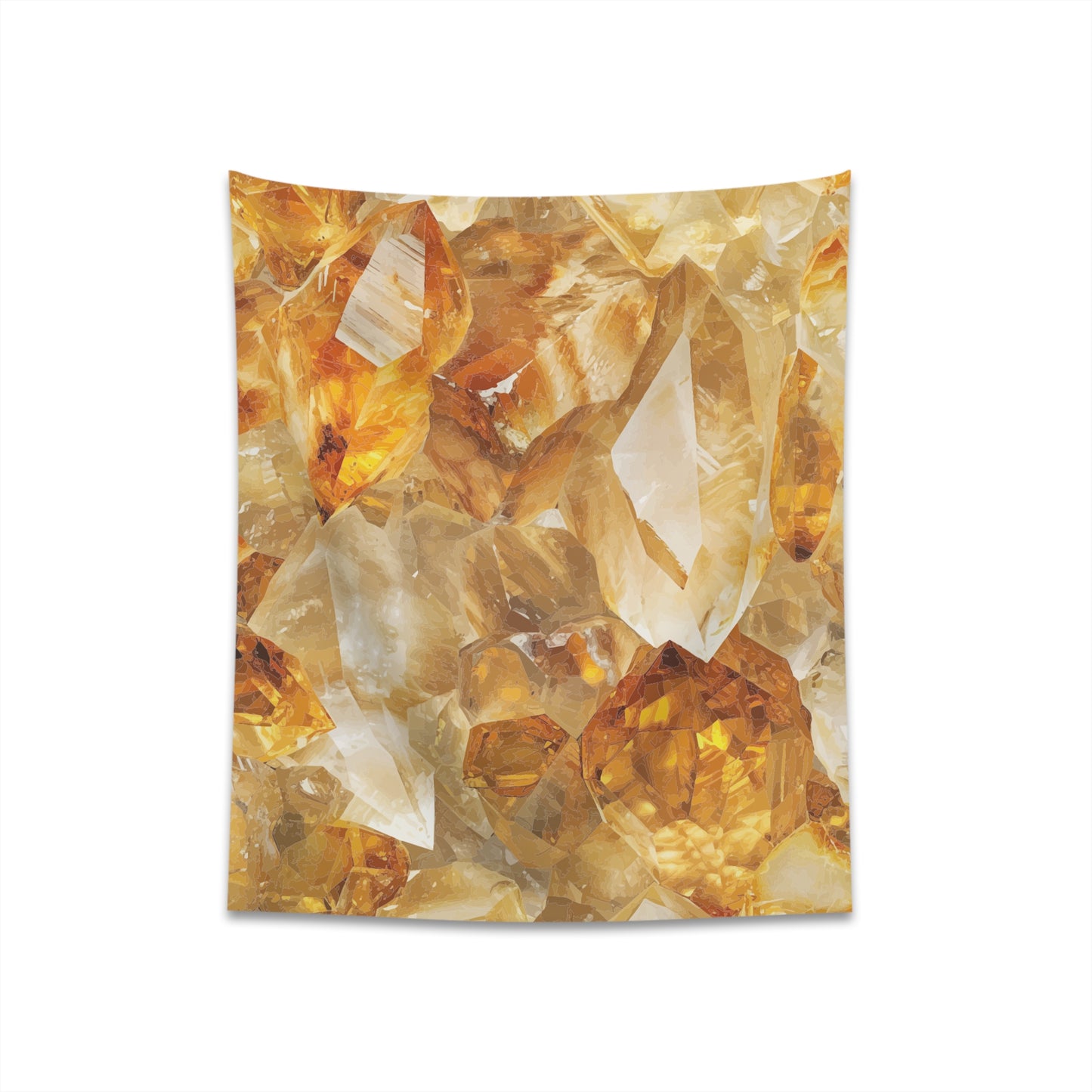 Citrine Printed Wall Tapestry
